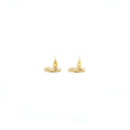 Chanel Round CC Gold tone earrings