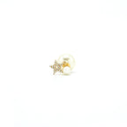 Dior CD and Star with pearl drop earring