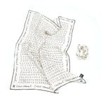 Chanel Silk Twill Hair accessory white and black