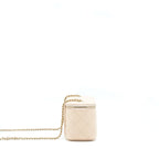 Chanel Long Vanity Case Caviar Nude Pink LGHW