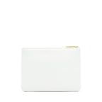 Chanel Seasonal Zippy Pouch Caviar White GHW