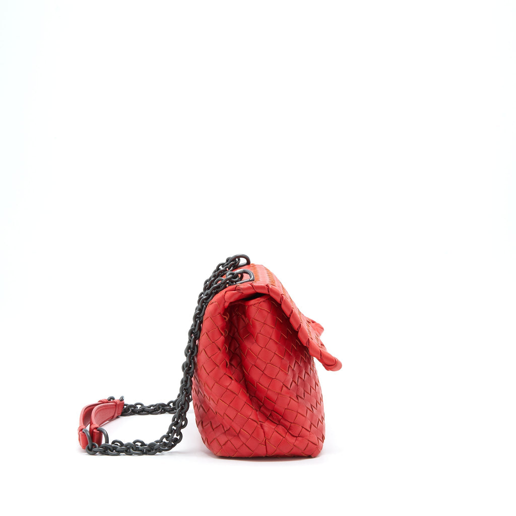 Bottega Veneta Olympia Bag Red