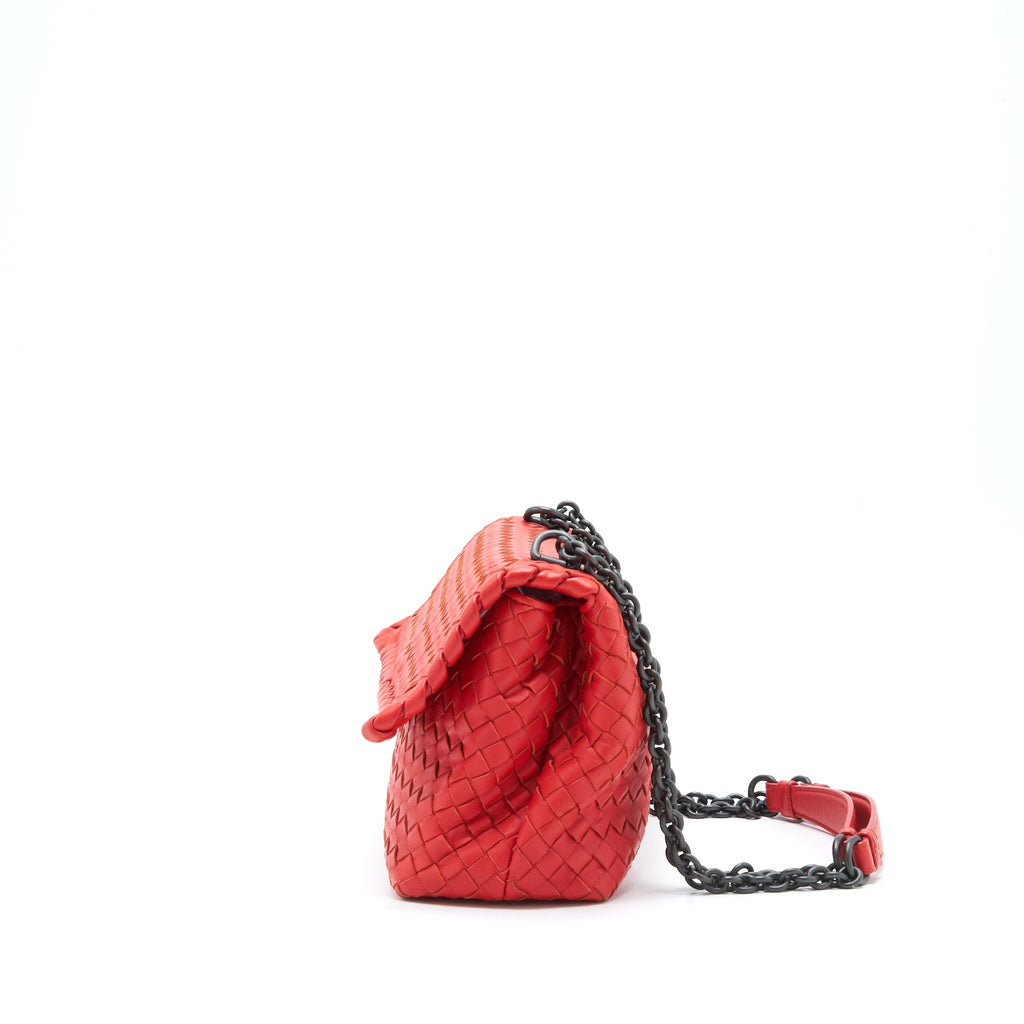 Bottega Veneta Olympia Bag Red