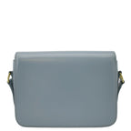 CELINE Teen Triomphe Leather Shoulder Bag Soft Pale Blue