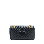 Gucci Small GG Marmont Bag Black GHW