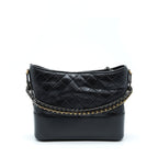 Chanel Medium Gabrielle Bag Calfskin Black With Multicolour Hardware