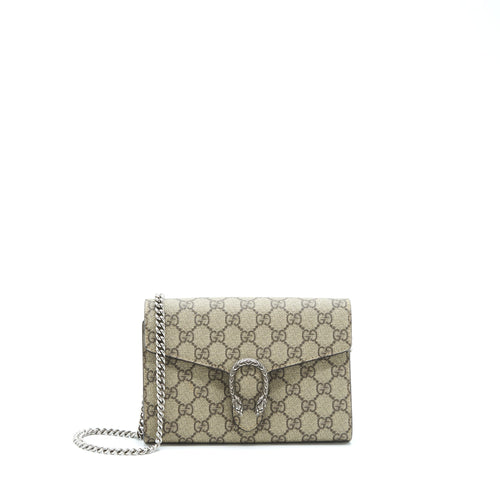 Gucci Dionysus Wallet On Chain GG supreme Canvas SHW