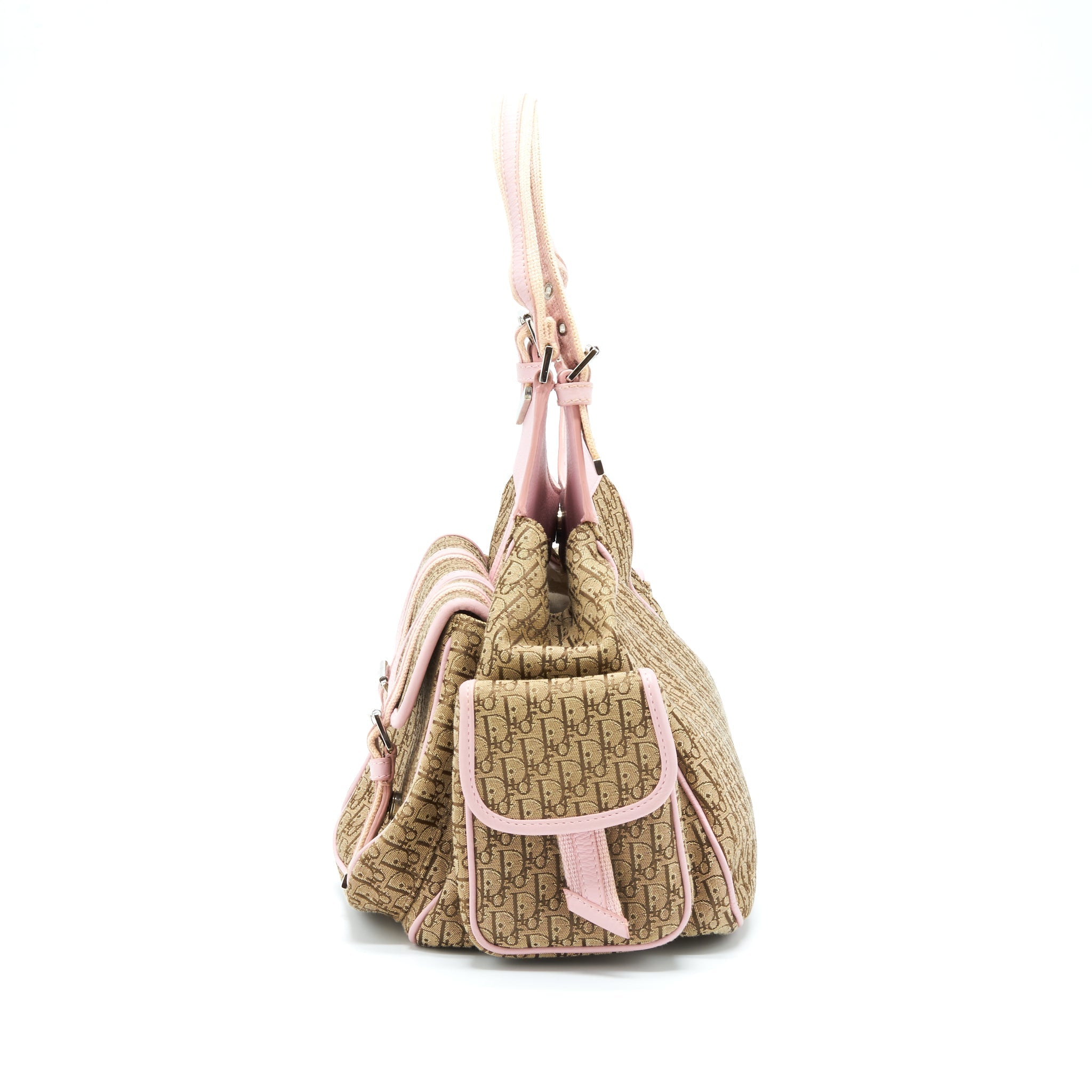 Dior Trotter Street Chic Pocket Diorissimo Hobo Bag Canvas SHW