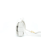Bottega Veneta Padded Cassette Bag Lambskin Chalk GHW