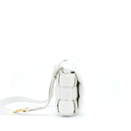 Bottega Veneta Padded Cassette Bag Lambskin Chalk GHW