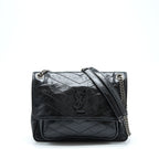 Saint Laurent/YSL Medium Niki Bag Calfskin Black SHW