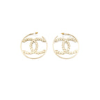 Chanel CC Hoop Earrings