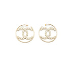Chanel CC Hoop Earrings