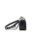 Chanel Small Chevron Le boy Lambskin Black