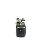 Dior Small Diortravel Vanity Case Black GHW With An Extra Twilly