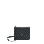 Chanel 2.55 Square Wallet On Chain Chevron Calfskin So Black