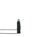 Chanel 2.55 Square Wallet On Chain Chevron Calfskin So Black