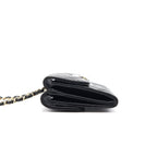Chanel Caviar Small Flap Wallet With Chain