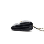 Chanel Caviar Small Flap Wallet With Chain