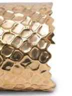 Yves Saint Laurent Hammered Cuff Bracelet Gold