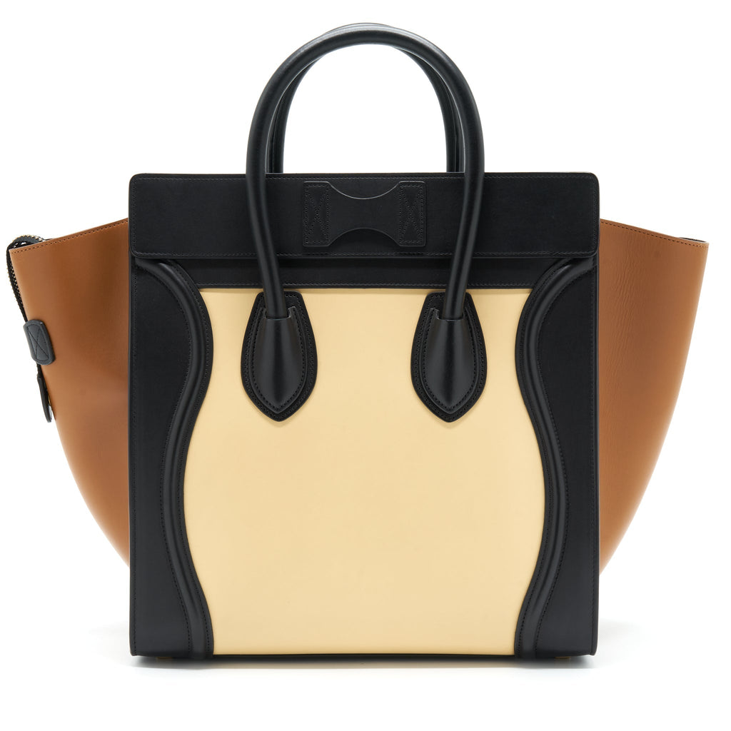 Celine Mini Luggage Bag Calfskin Multicoloured