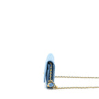 Chanel Pearl Crush Wallet On Chain Denim Blue GHW (Microchip)
