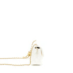Chanel Pearl Crush Mini Rectangular Flap Bag Lambskin White GHW (Microchip)