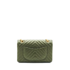 Chanel Small 2.55 Reissue Flap Bag Calfskin Dark Green Brushed Gold Hardware