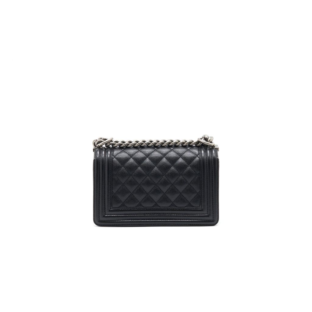 Chanel Small Leboy Cavier Black ruthenium Hardware