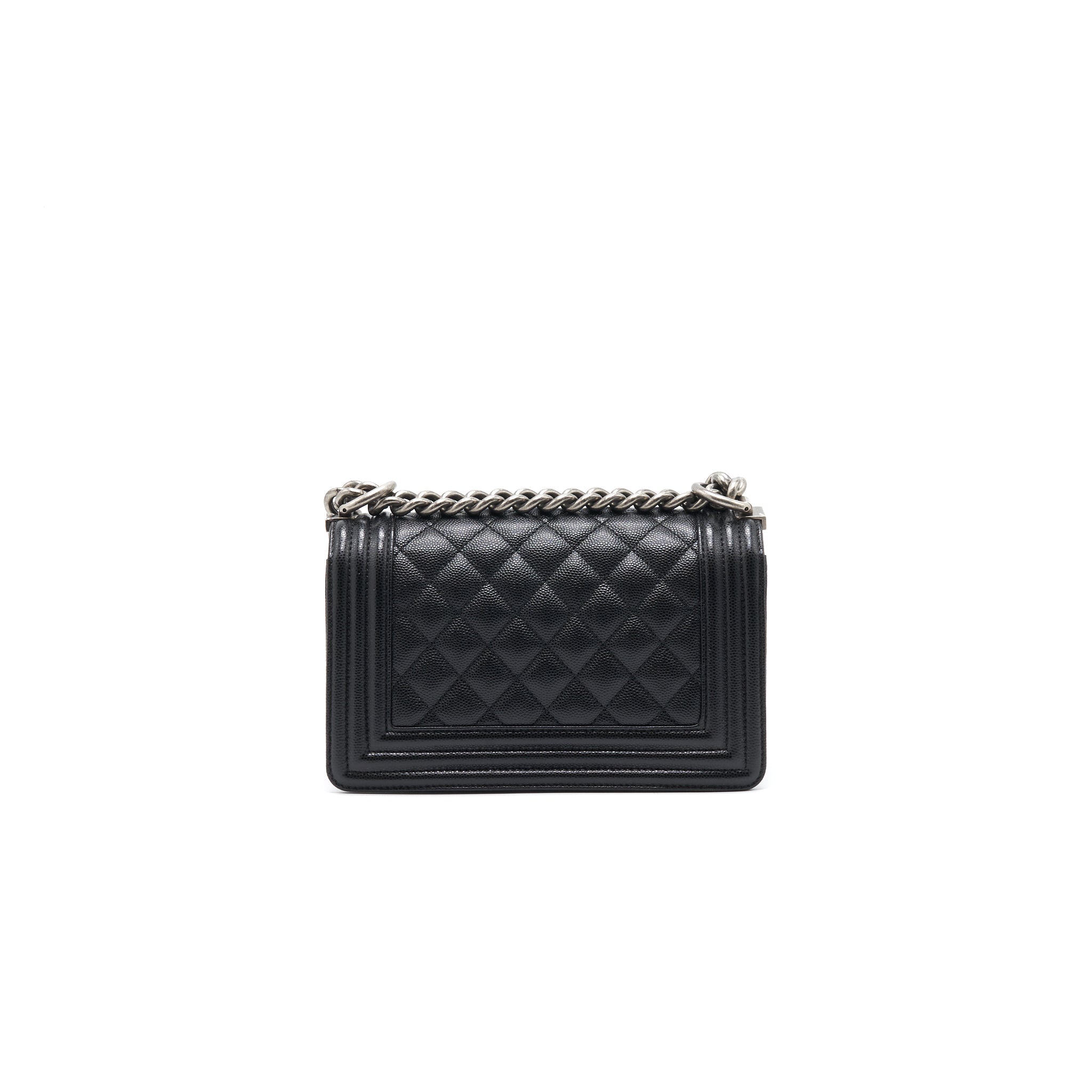 Chanel Small Leboy Cavier Black ruthenium Hardware