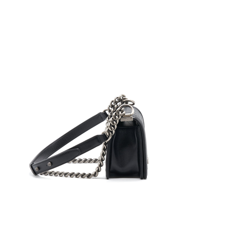 Chanel Small Leboy Cavier Black ruthenium Hardware