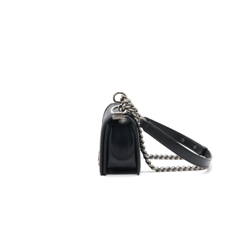 Chanel Small Leboy Cavier Black ruthenium Hardware