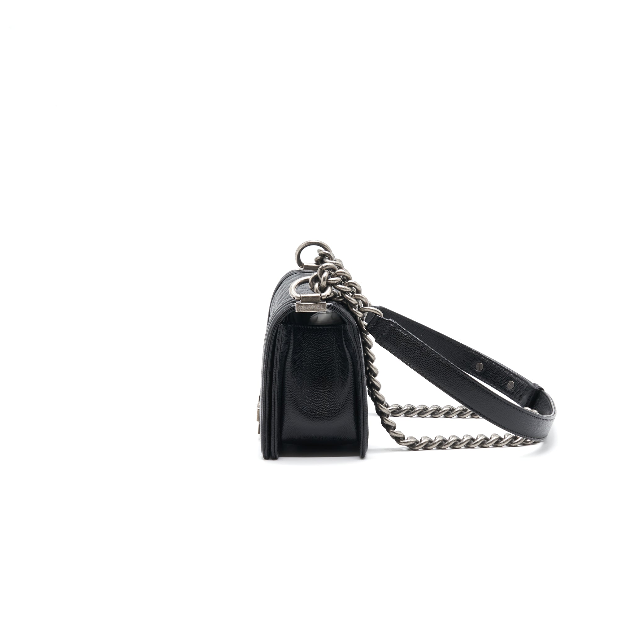 Chanel Small Leboy Cavier Black ruthenium Hardware