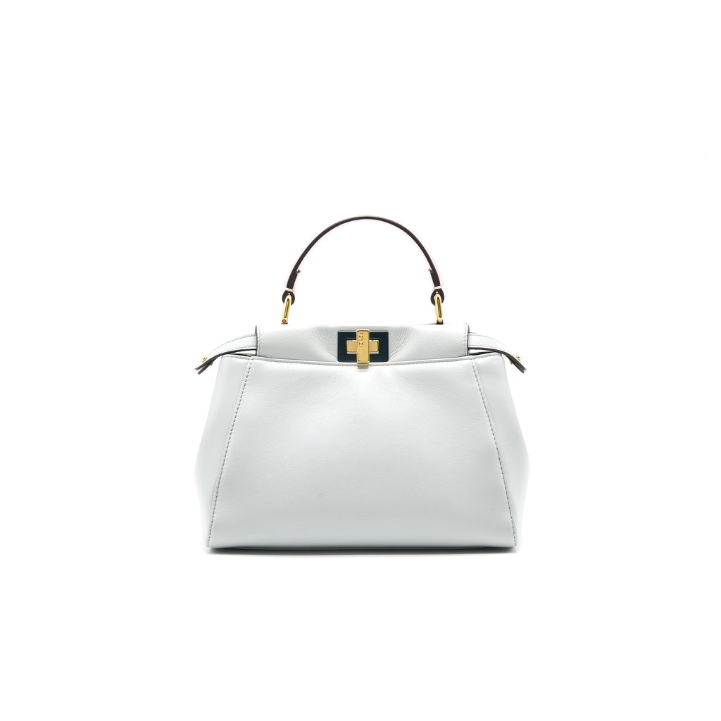 FENDI PEEKABOO ICONIC MINI LIGHT BLUE