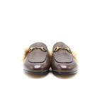 GUCCI Princetown Leather Slipper Dark Brown Size37.5
