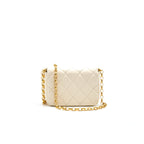 CHANEL SMALL FLAP BAG Lambskin Ecru