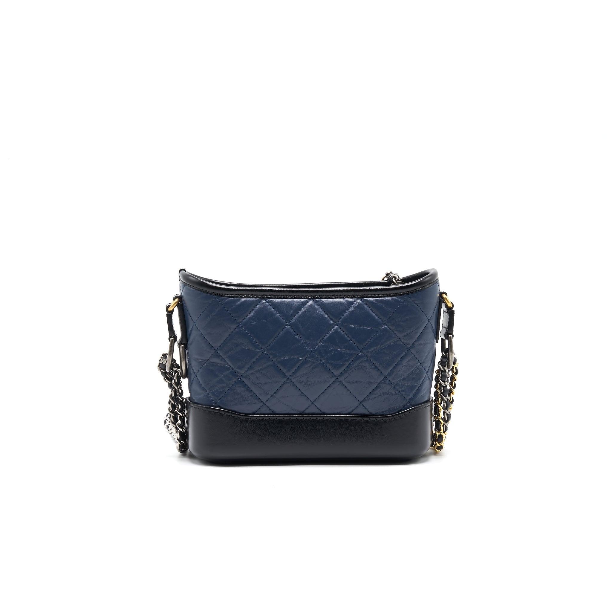 CHANEL SMALL GABRIELLE HOBO BAG NAVY/ BLACK