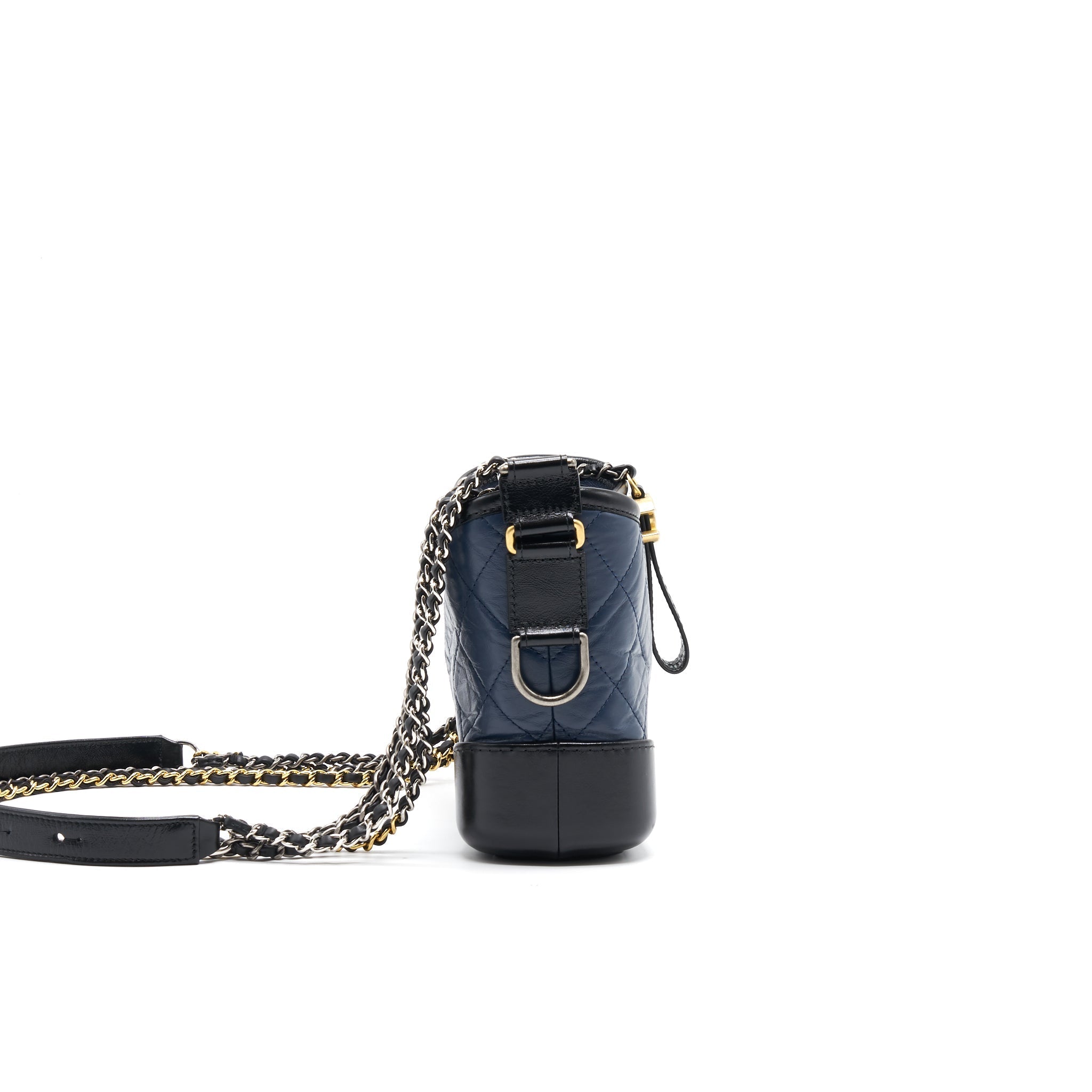 CHANEL SMALL GABRIELLE HOBO BAG NAVY/ BLACK