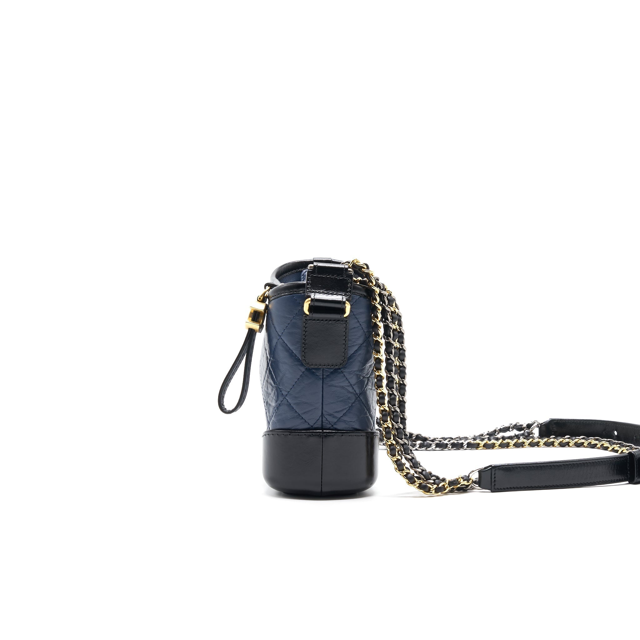 CHANEL SMALL GABRIELLE HOBO BAG NAVY/ BLACK