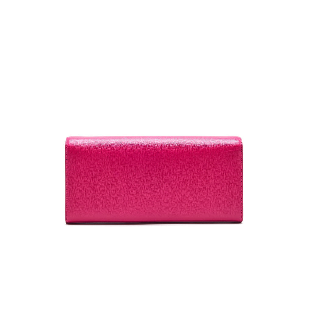 YSL / Saint Laurent Clutch Pink with GHW