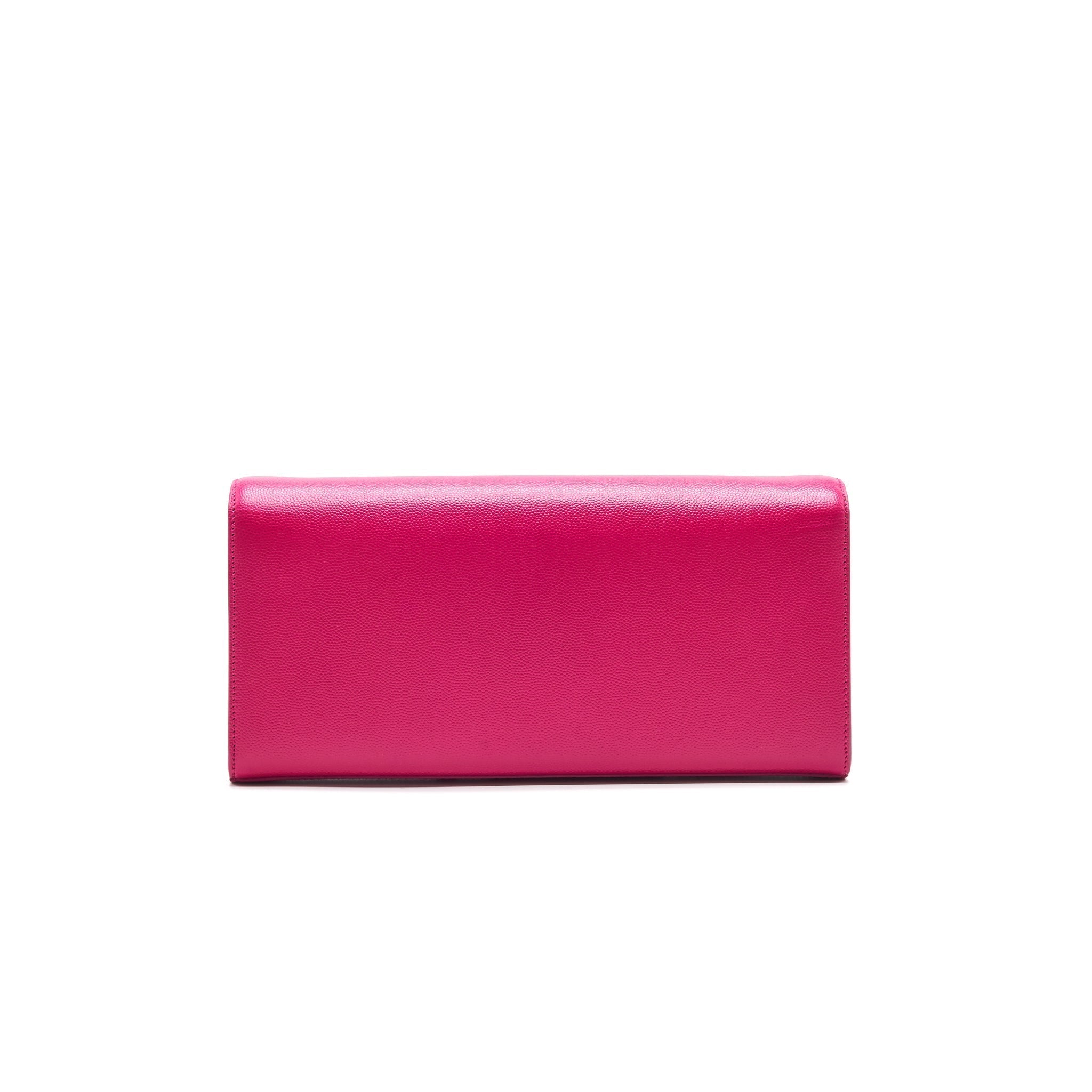 YSL / Saint Laurent Clutch Pink with GHW