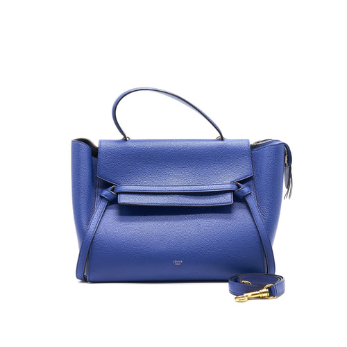 CELINE MINI BELT BAG IN BLUE
