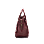 CELINE MINI LUGGAGE HANDBAG IN DARK RED