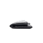 Chanel Patent Leather Fold Over Clutch Black SHW