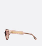Diorsignature B7I Transparent Pink Butterfly Sunglasses