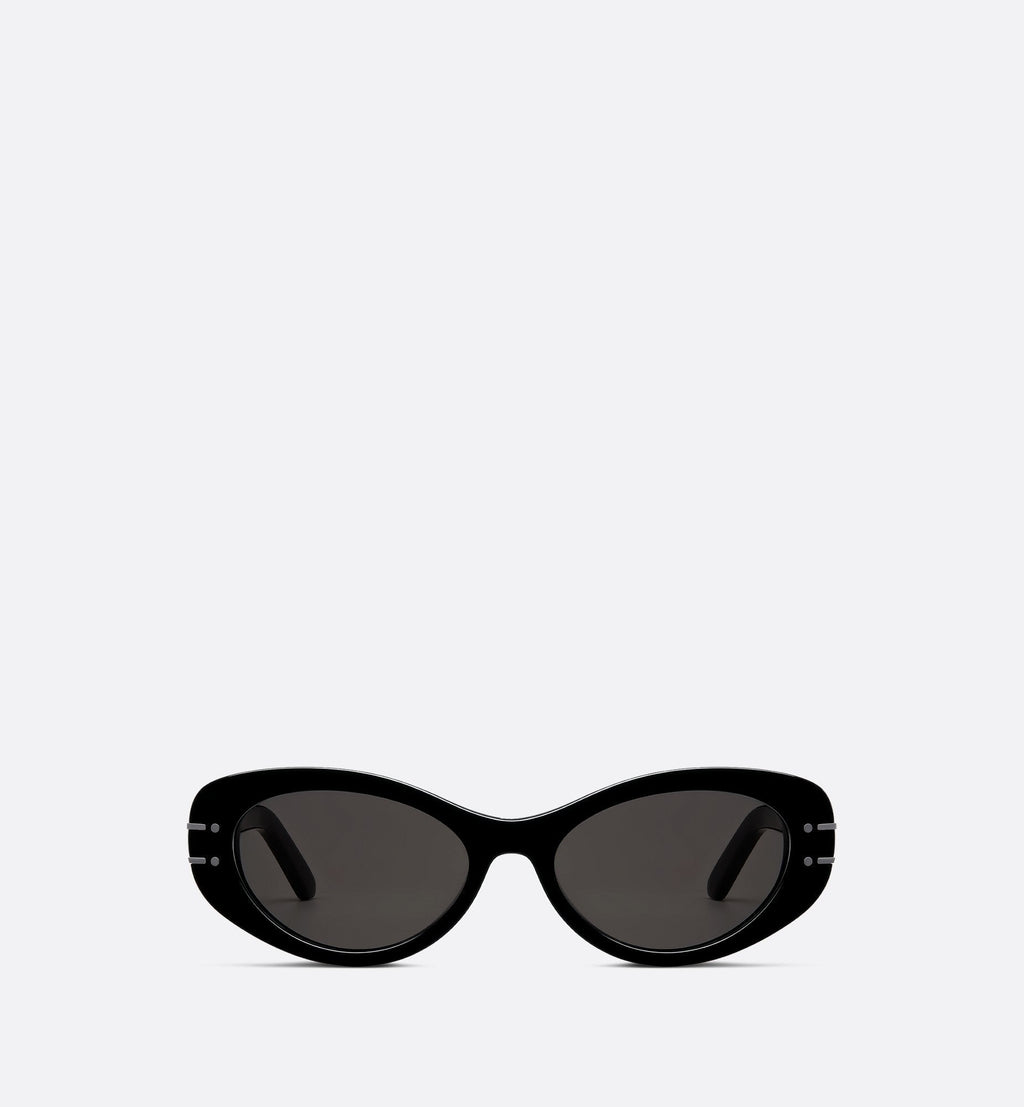 Diorsignature B8U Black Oval Sunglasses