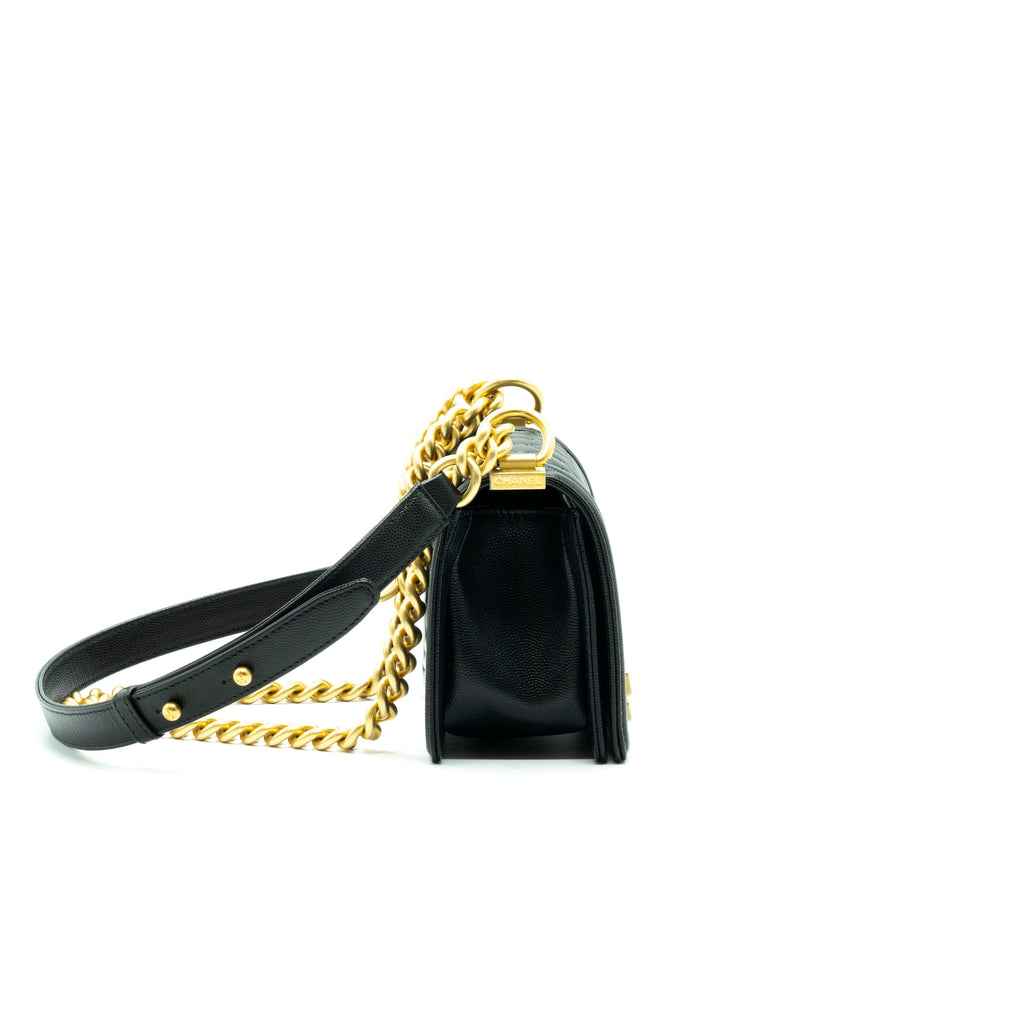 Chanel Small Leboy Cavier Black GHW