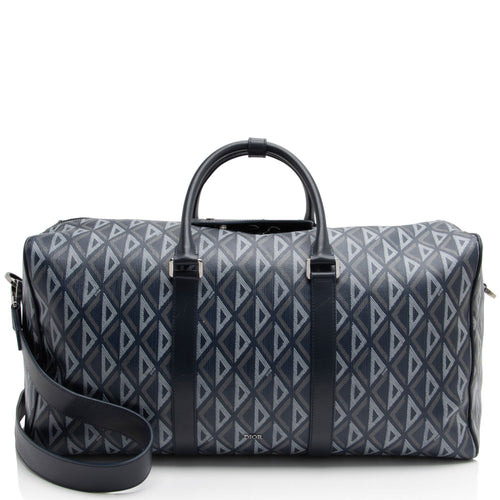 Dior CD Diamond Coated Canvas Lingot Duffle Bag (SHF-xwDGyq)
