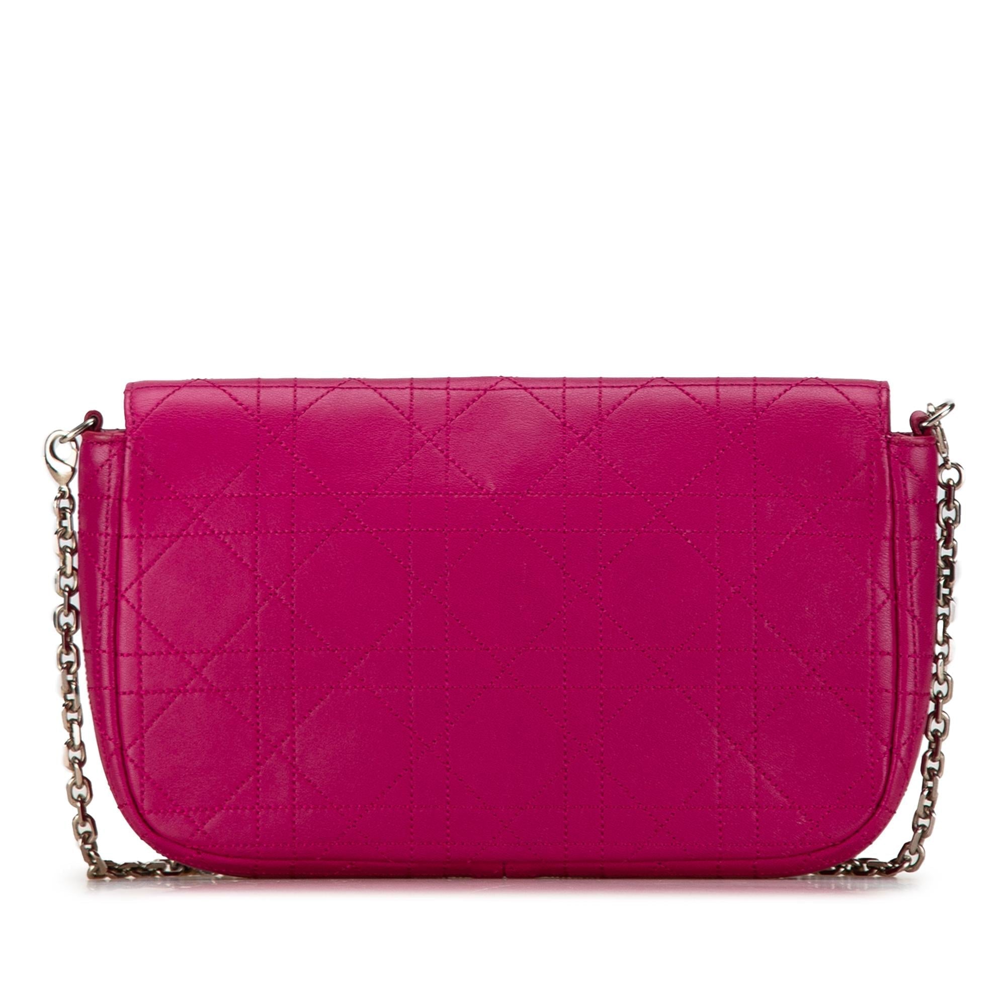 Dior Calfskin Cannage Diorling Wallet on Chain (SHG-pFARvU)