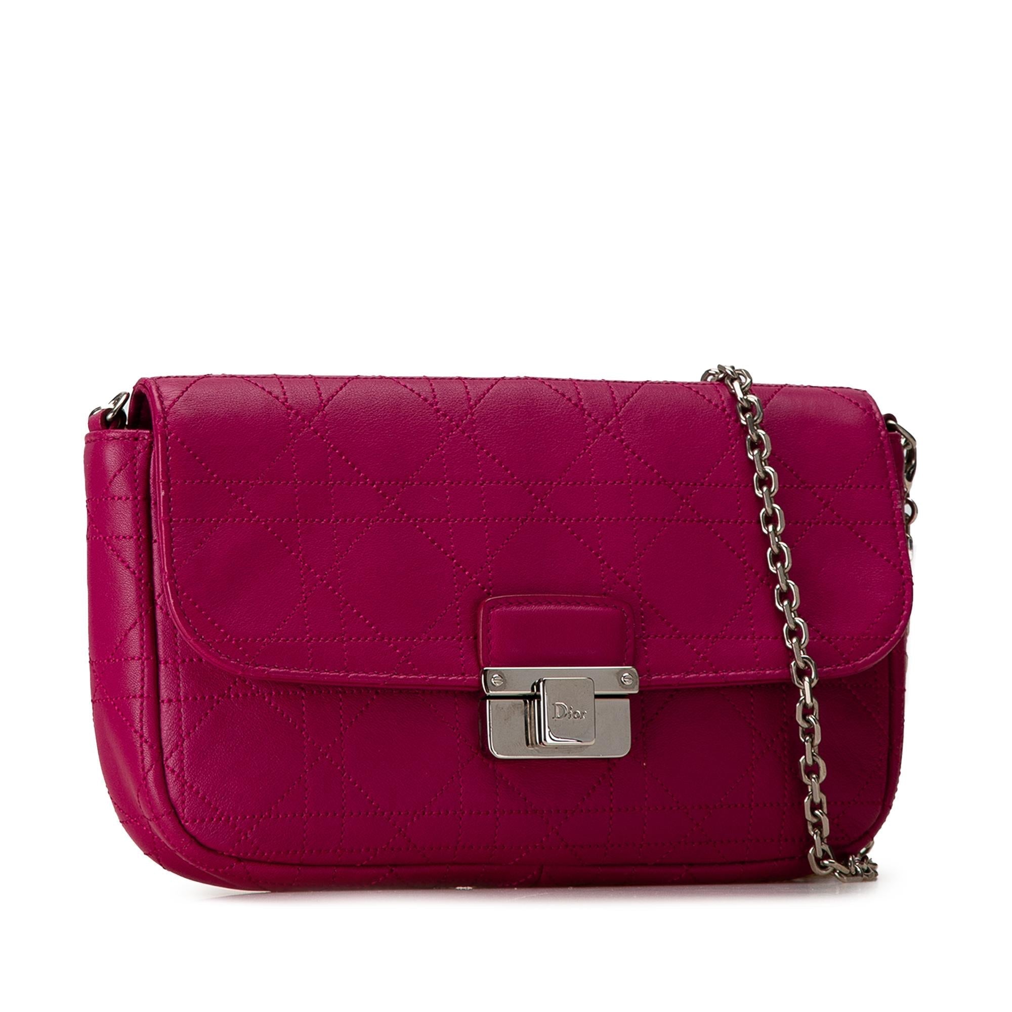Dior Calfskin Cannage Diorling Wallet on Chain (SHG-pFARvU)